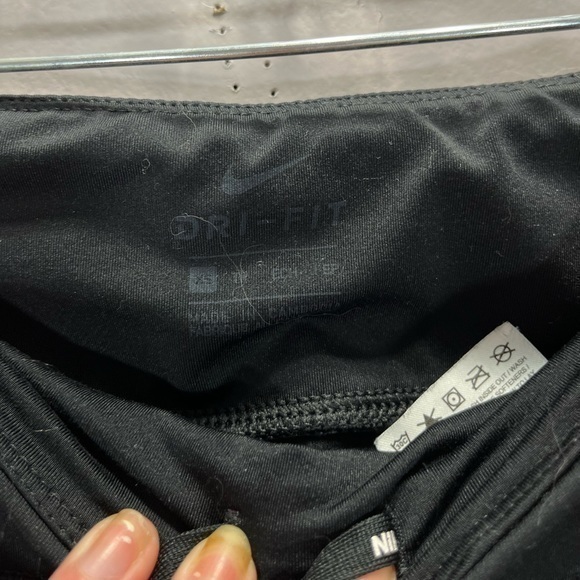 Nike Women’s Black Drawstring Waist Power Epic Run Athletic Leggings - Picture 6 of 12